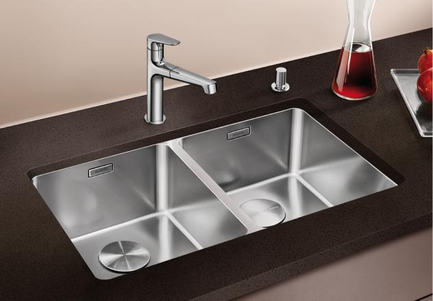 Blanco Andano 340/340-U Edelstahl Seidenglanz Unterbauspüle 520825 Blanco Andano 340/340-U Edelstahl Seidenglanz Unterbauspüle 520825