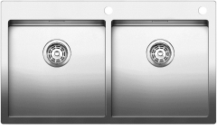 Blanco Claron 400/400-IF Edelstahl Einbauspüle Seidenglanz 521617