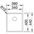 Blanco Claron 340-IF  Edelstahl Seidenglanz Einbauspüle 517210