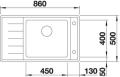 Blanco Andano XL 6 S-IF Compact Edelstahl Seidenglanz Einbauspüle 523001 523002