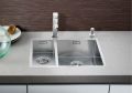 Blanco Zerox 340/180-IF/A Edelstahl Seidenglanz Einbauspüle mit Ablauffernbedienung 513701