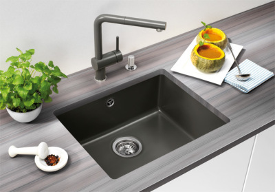 Blanco Subline 500-U alugrau Keramik PuraPlus Unterbaubecken 514512