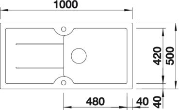 Blanco Idessa XL 6 S weiß Keramik Einbauspüle 520310