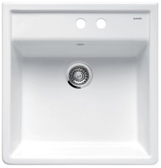 Blanco Panor 60 Keramik Einbauspüle kristallweiß 2 Bohrungen 514501