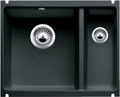 Blanco Subline 350/150-U schwarz Keramik PlurPlus Unterbauspüle 514531