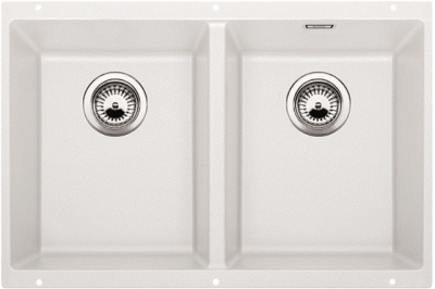 Blanco Subline 350/350-U weiß Silgranit Unterbaubecken 523578