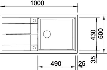 Blanco Metra XL 6 S anthrazit Silgranit Einbauspüle 515286