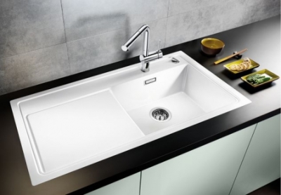 Blanco Zenar XL 6 S-F alumetallic Silgranit Einbauspüle flächenbündig rechts 519309 519325