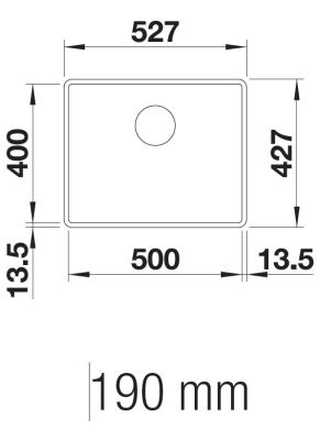 Blanco Subline 500-F cafe Silgranit Einbauspüle flächenbündig 523537