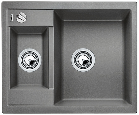 Blanco Metra 6 alumetallic Silgranit Einbauspüle 516156 Blanco Metra 6 alumetallic Silgranit Einbauspüle 516156