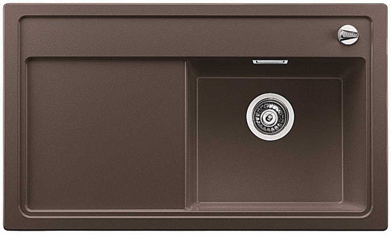 Blanco Zenar 45 S-F cafe Silgranit Einbauspüle flächenbündig rechts 523818 Blanco Zenar 45 S-F cafe Silgranit Einbauspüle flächenbündig rechts 523818