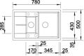 Blanco Metra 6 S Compact anthrazit Silgranit Einbauspüle 513473