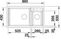 Blanco Metra 9 jasmin Silgranit Einbauspüle 513270