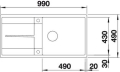 Blanco Metra XL 6 S-F weiß Silgranit Einbauspüle flächenbündig 516522
