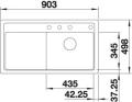 Blanco Zenar 5 S-F anthrazit Silgranit Einbauspüle 520462 520468