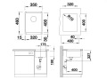 Blanco Subline 320-U jasmin Silgranit Unterbauspüle 513403