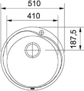 Franke Pamira ROX 610-41 Einbauspüle Edelstahl glatt rund 101.0029.731