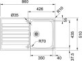 Franke Argos G AGX 211-G Einbauspüle Edelstahl 127.0380.403