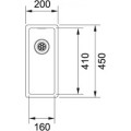 Franke Box BXX 110-16/BXX210-16 Unterbauspüle Druckknopf 127.0361.213