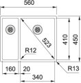 Franke Box BXX 160-34-16 Unterbauspüle Edelstahl 122.0375.283