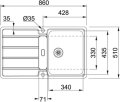 Franke Hydros HDX 214 Einbauspüle Edelstahl 127.0378.717