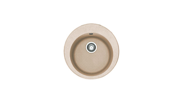 Franke Pamira ROG 610-41 beige Fragranit Einbauspüle rund 114.0009.506