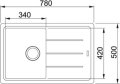 Franke Basis BFG 611-78 onyx Fragranit Einbauspüle 114.0256.610