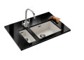 Franke Kubus KBG 110-16 steingrau Fragranit Unterbauspüle 125.0023.844