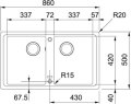 Franke Basis BFG 620 graphit Fragranit Einbauspüle 114.0301.998