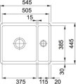 Franke Kubus KBK 160 onyx Keramik Einbauspüle 126.0335.887