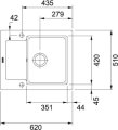 Franke Maris MRK 611-62  cashmere Keramik Einbauspüle 124.0335.680