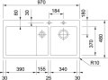 Franke Mythos MTK 251-100 graphit Keramik Einbauspüle 129.0382.461