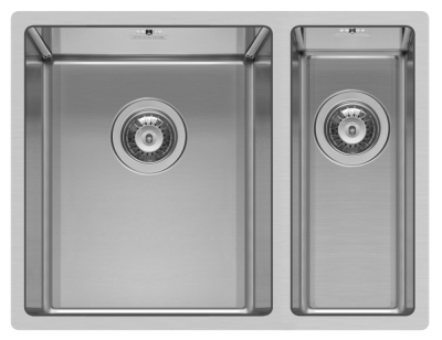 Pyramis Astris (57,5x44) 2B Einbauspüle flächenbündig Edelstahl poliert 101031201 101031101