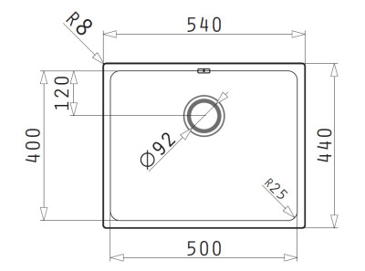Pyramis Lydia (50x40) 1B UB Unterbau Spülbecken 101046301