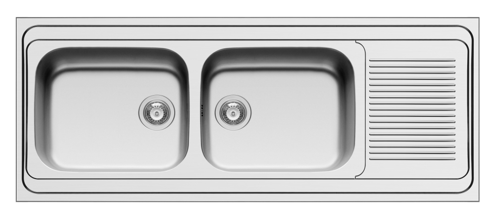 Pyramis Grando (150x60) 2B 1D Einbauspüle Edelstahl glatt 100523502 Pyramis Grando (150x60) 2B 1D Einbauspüle Edelstahl glatt 100523502