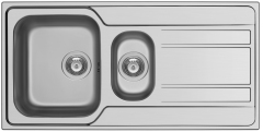 Pyramis Zeda Extra (100x50) 1 1/2B 1D FB Einbauspüle flächenbündig Edelstahl poliert 101220312