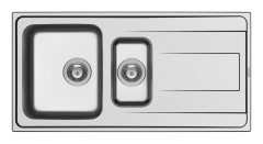 Pyramis Alea (100x50) 1 1/2B 1D Spülbecken Edelstahl poliert 107158112