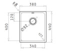 Pyramis Lydia (34x40) 1B UB Unterbau Spülbecken 101046001