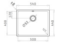 Pyramis Lydia (50x40) 1B UB Unterbau Spülbecken 101046301