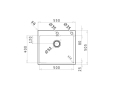 Pyramis Istros (50x40) 1B Einbauspüle Edelstahl poliert 100082301