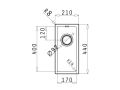 Pyramis Astris (17x40) UB Unterbaubecken Edelstahl poliert 100095101