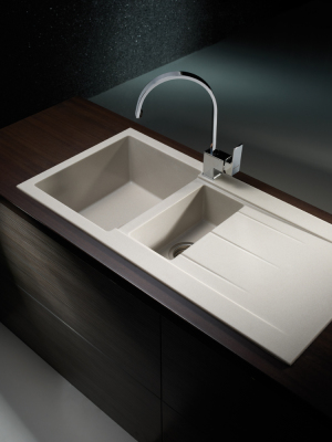 Pyramis Alazia (100x50) 1 1/2B 1D Pyragranite Einbauspüle carbon 079812212 