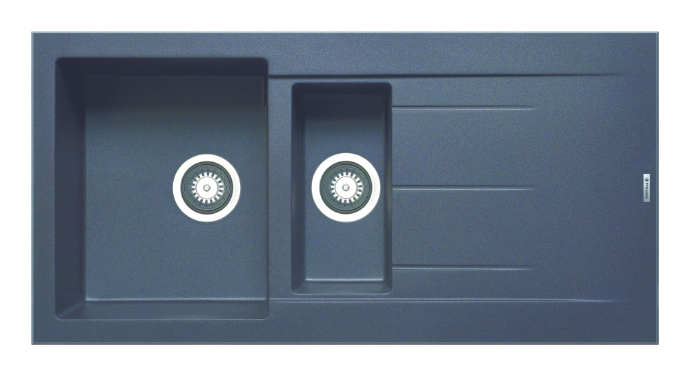 Pyramis Alazia (100x50) 1 1/2B 1D Pyragranite Einbauspüle carbon 079812212 