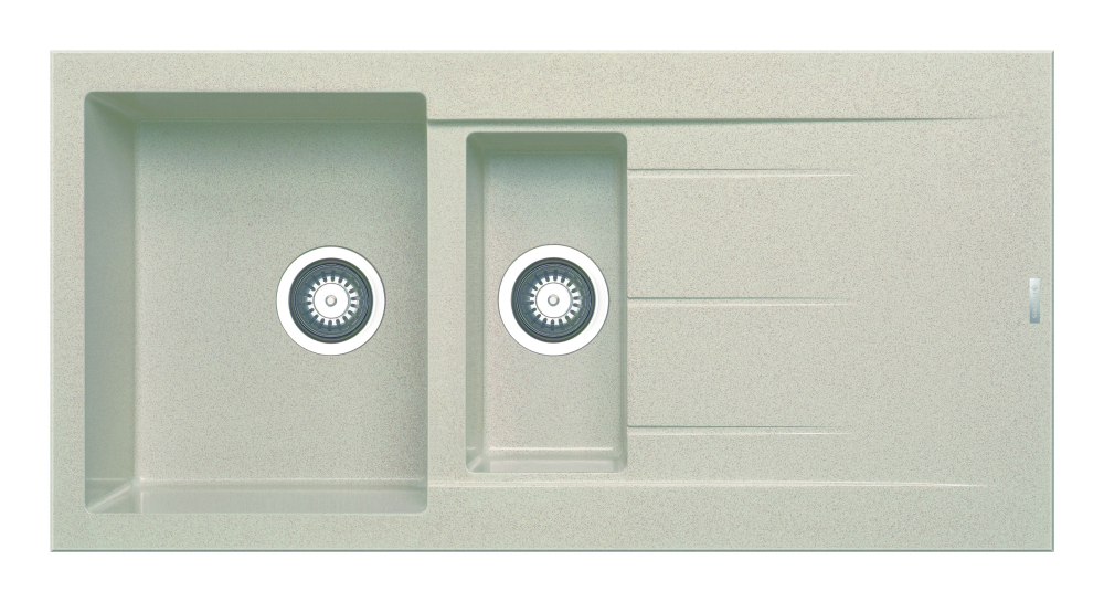 Pyramis Alazia (100x50) 1 1/2B 1D Pyragranite Einbauspüle beige 079812312