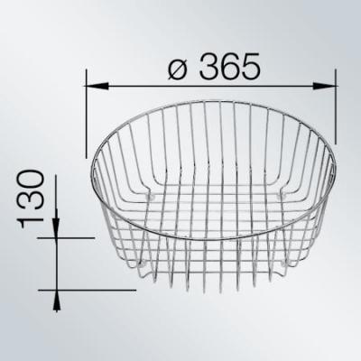 Blanco Geschirrkorb rund Edelstahl 220574 Blanco Geschirrkorb rund Edelstahl 220574