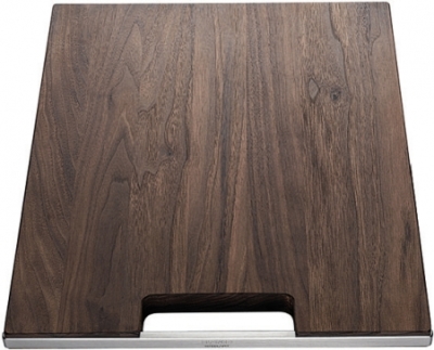 Blanco Holzschneidbrett aus Nussbaum mit Edelstahlgriff 223074 Blanco Holzschneidbrett aus Nussbaum mit Edelstahlgriff 223074