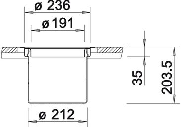 Blanco Solon 1x7l Eimer Einbau flächenbündig 512471 