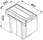 Franke Cube 30 2x15l Handauszug 1340039553