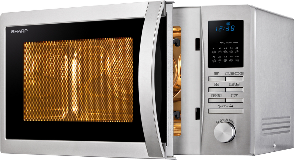 Sharp R-822STWE Mikrowelle mit Heißluft und Grill Edelstahl nur noch 1 auf Lager Sharp R-822STWE Mikrowelle mit Heißluft und Grill Edelstahl nur noch 1 auf Lager