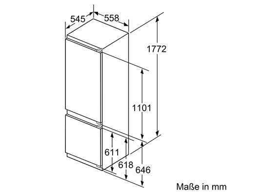 Bosch KIS87ADD0 Einbau-Kühlgefrierkombination EEK:D